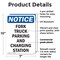 Signmission Fork Truck Parking And Charging Station OSHA Notice Sign, Plastic, 7in W x 10in L, 2PK OS-2PACK-NS-P-710-V-12880 - alternate 6